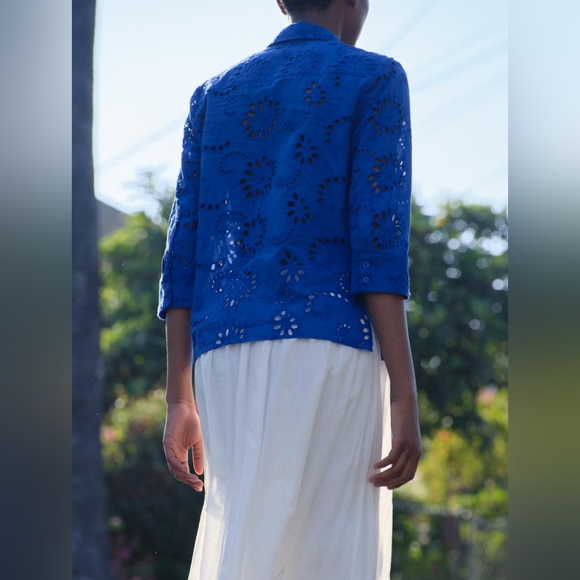 ZARA ZW COLLECTION EMBROIDERED POPLIN SHIRT - Picture 3 of 11